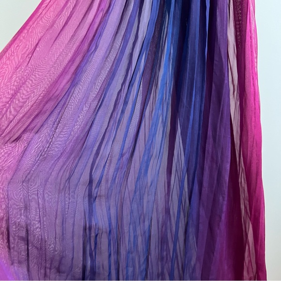 Vintage Pink Purple Blue Ombre Strappy Chemise Size Medium - Picture 5 of 15